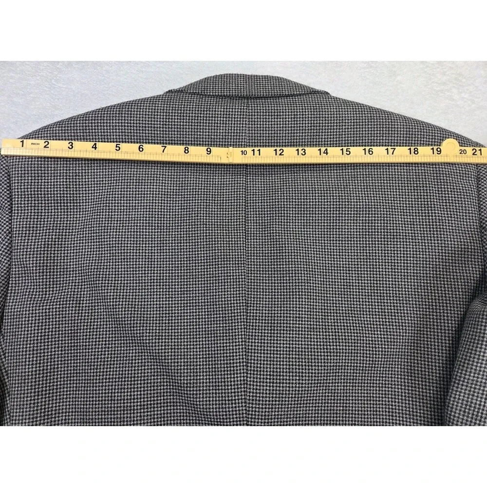 Bert Pulitzer Blazer 48R Gray Houndstooth Sport Coat Classic Big Mens Jacket...